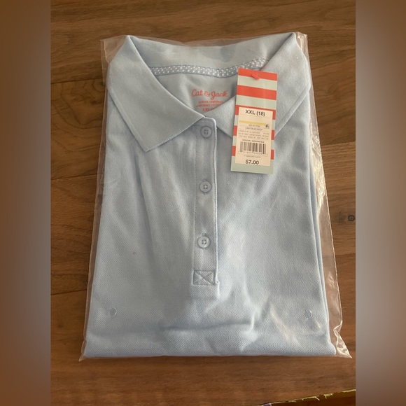 NWT xxl (18) Lt. Blue Uniform Shirt - Picture 7 of 10